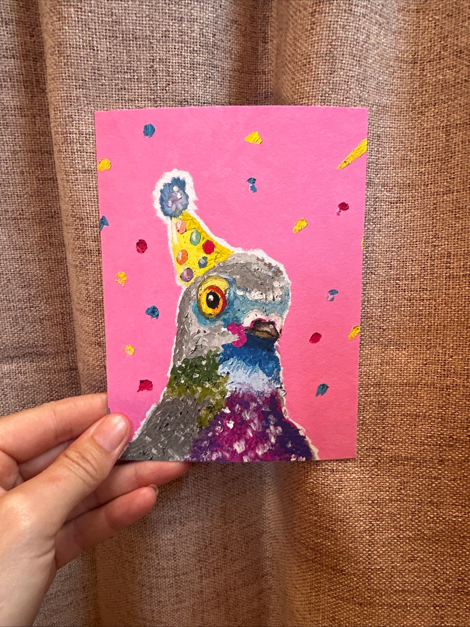 Party pigeon Patricia
