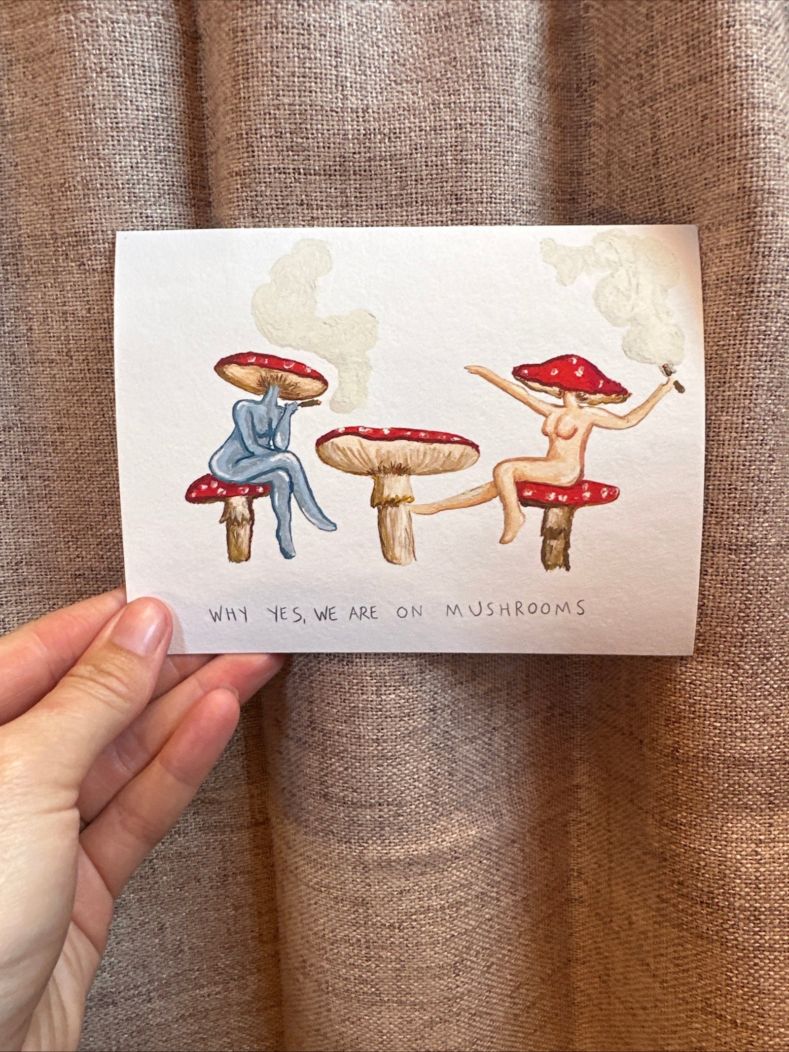 On mushrooms